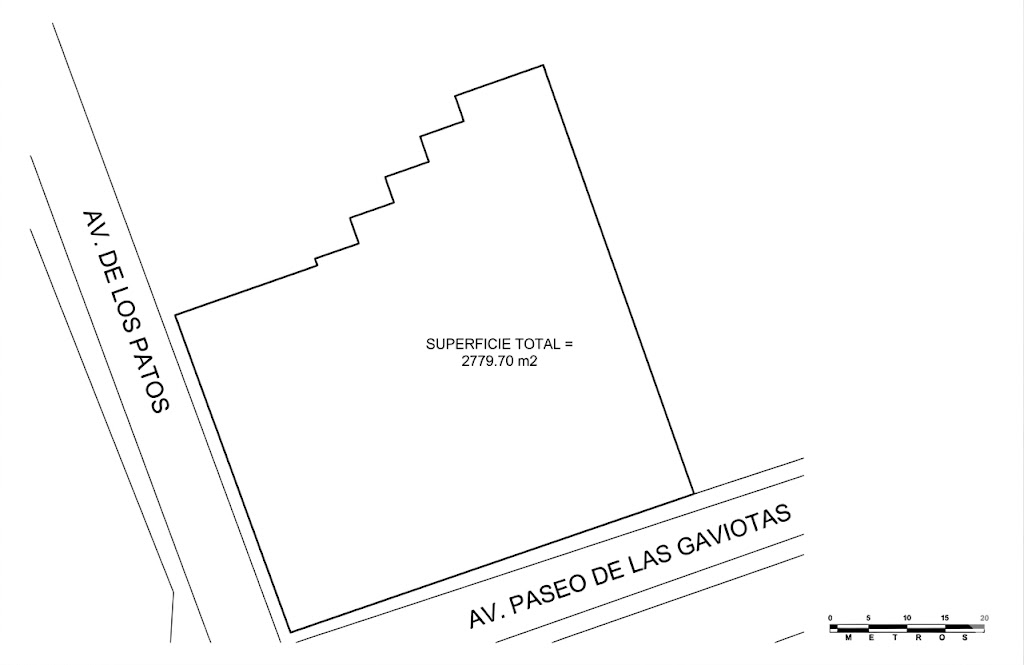 Plano de superficie — Paseo Gaviotas