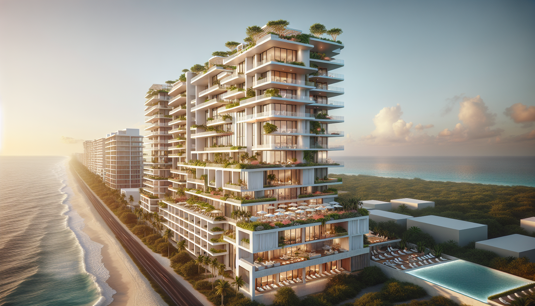 Render: Residencial vertical — Punta Arena